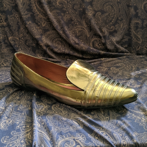 Rebecca Minkoff Gold Flats - Picture 3 of 5